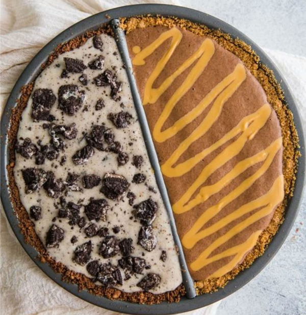 Split Decision Pie Pan