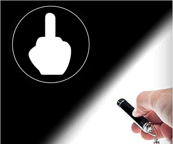 Middle Finger Flashlight