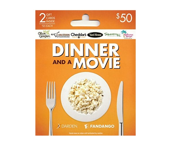 Dinner And A Movie Gift Card