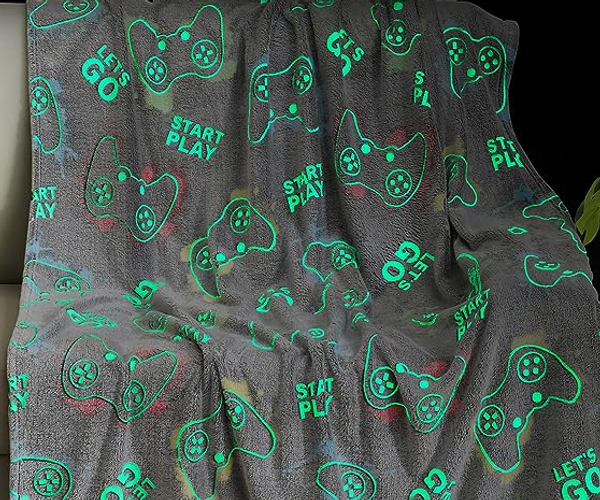 Glow in the Dark Gamer Blanket