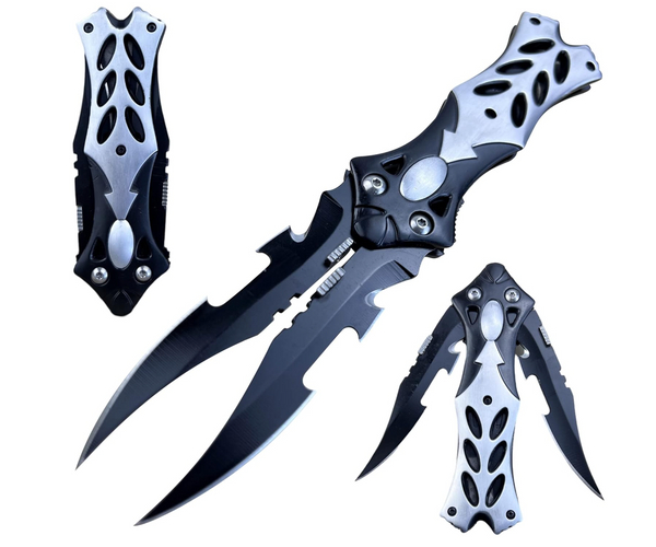 Twin Blade Folding Knife