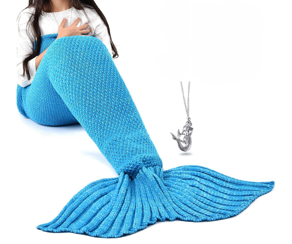 Mermaid Tail Blanket and Charm