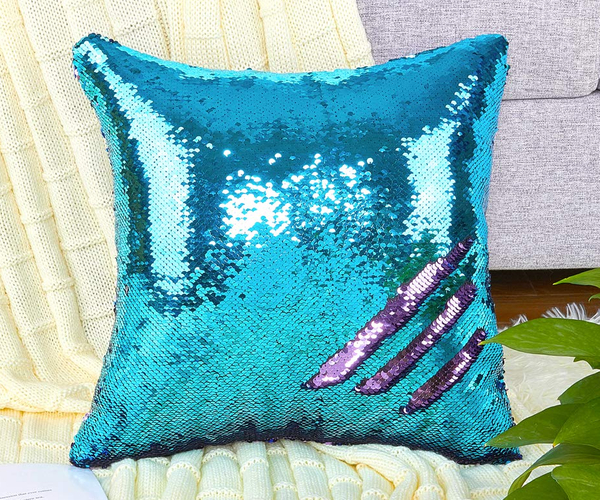 Two Tone Sequin Pillow