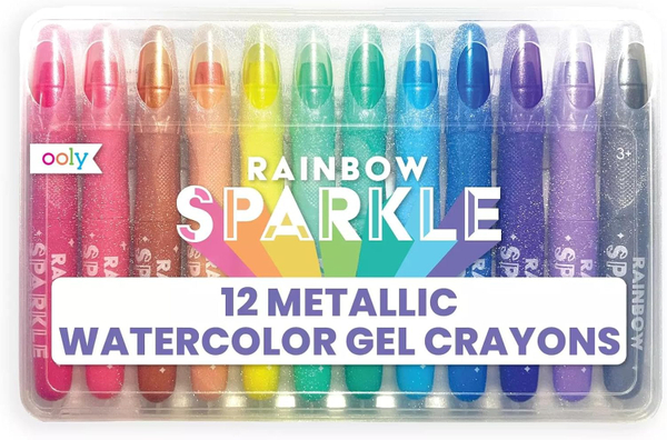 Rainbow Sparkle Gel Crayons