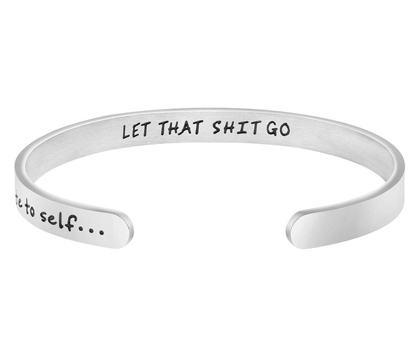 Let That Shit Go Mantra Bracelet