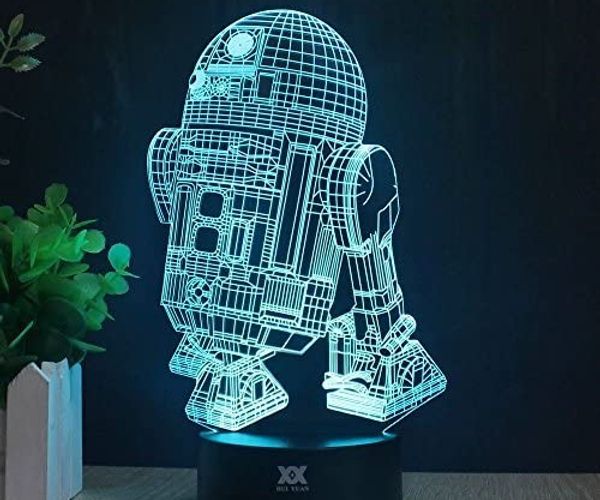 3D R2D2 Bedside Lamp