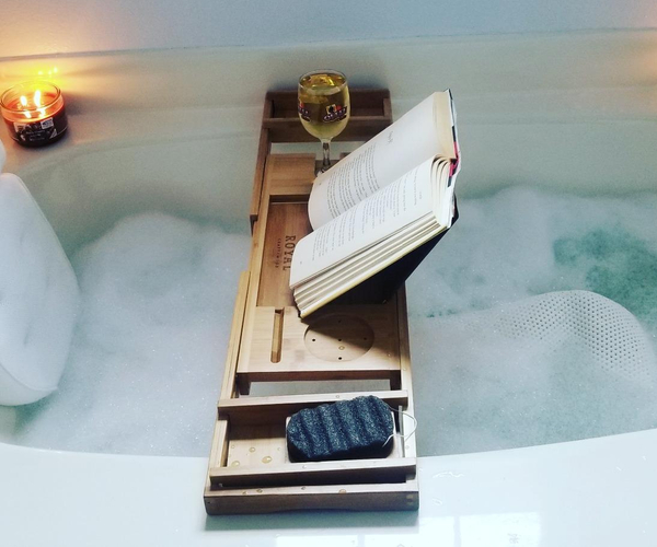 Wooden Luxury Bathtub Caddy