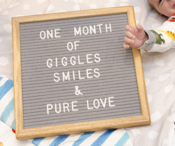 Gray Felt Letter Board