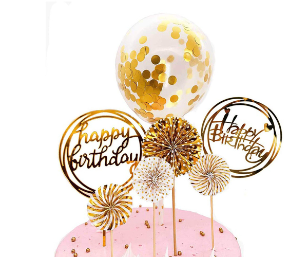 Happy Birthday Cake Decoration Picks