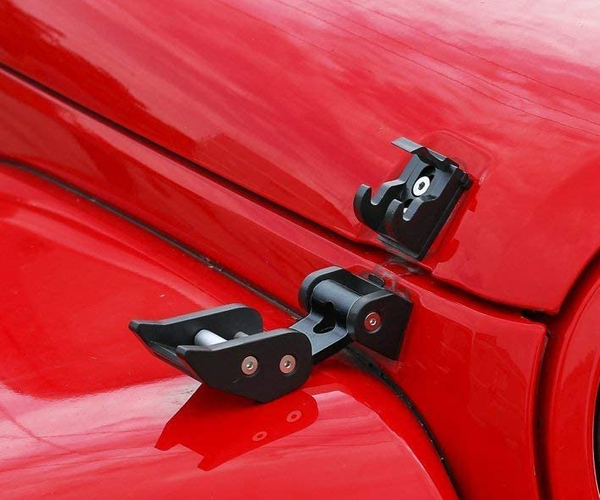 Black Stainless Steel Latch Locking Hood Catch Kit