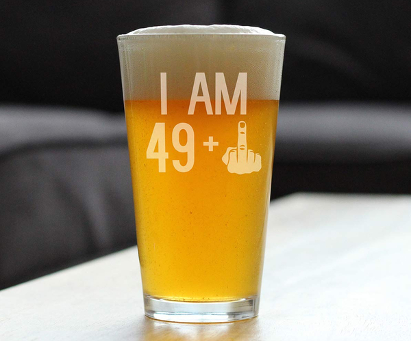 I am 49+1 Beer Glass