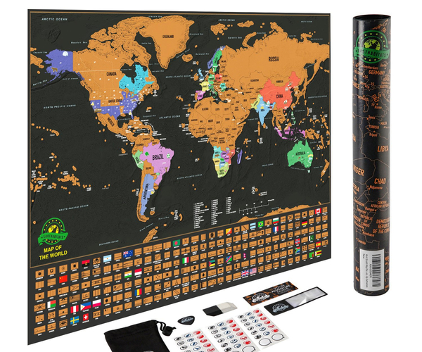 Scratch Off Travel Map Poster