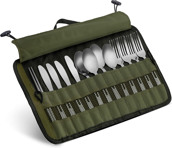 Stainless Steel Family Cutlery Picnic Utensil Set