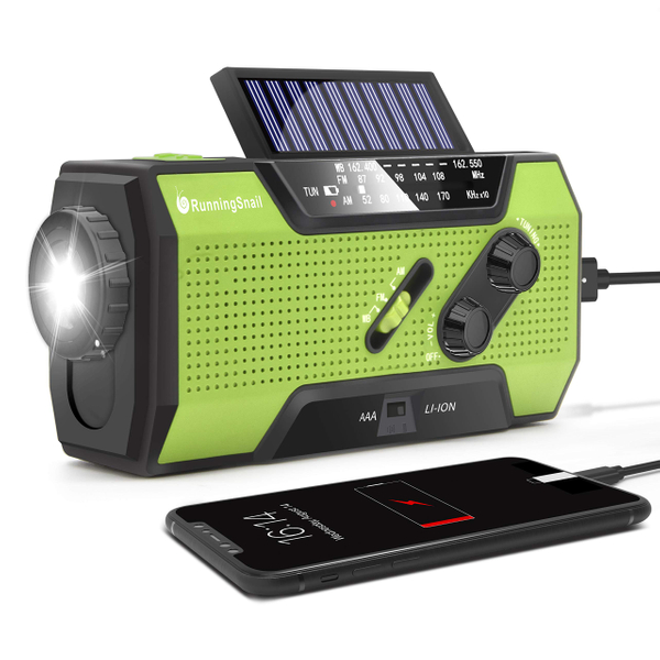 Solar Powered Emergency Radio & Power Bank