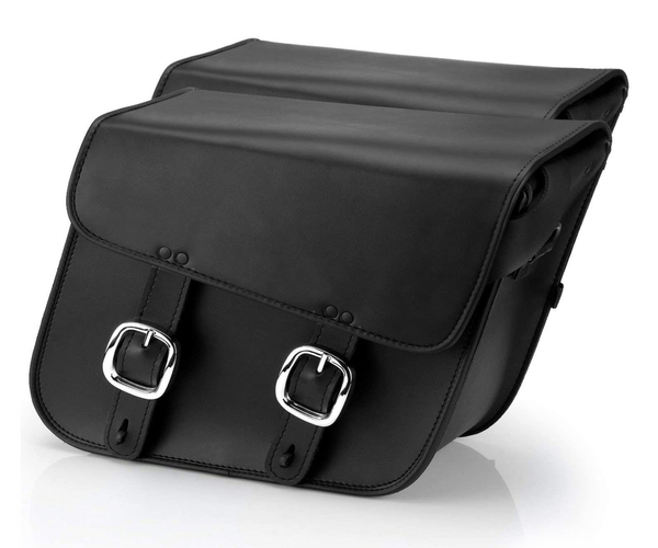 Leather Slanted Saddlebags