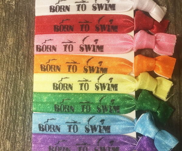 Born To Swim Hair Ties