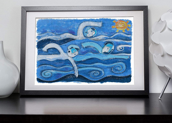 Swim Art Print