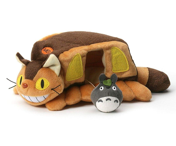 Catbus and Gray Totoro Plush