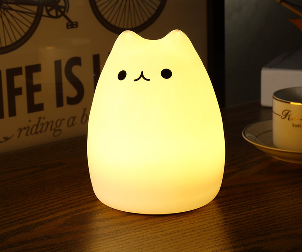 Cute Kitty Silicone Lamp