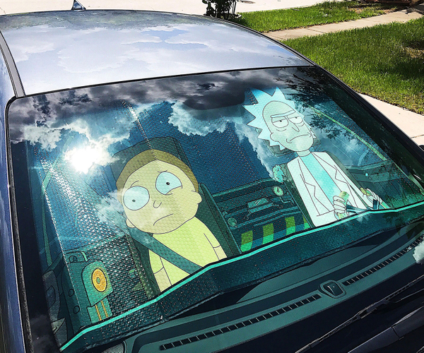 Rick and Morty Car Sun Shade