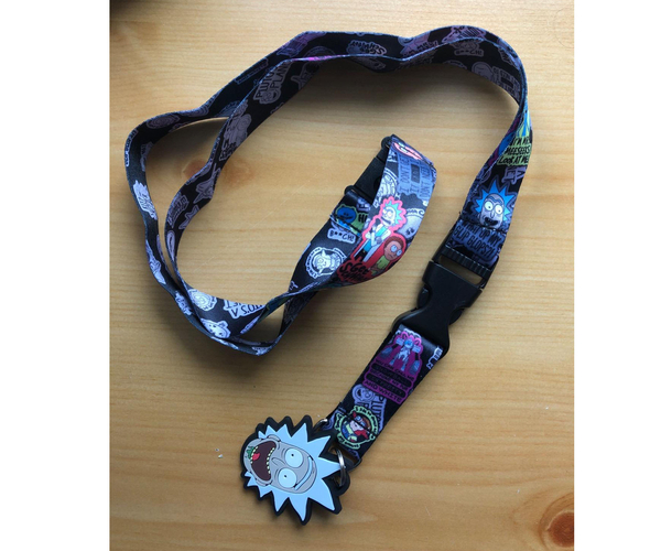 Rick and Morty ID Badge Holder Breakaway Lanyard Keychain
