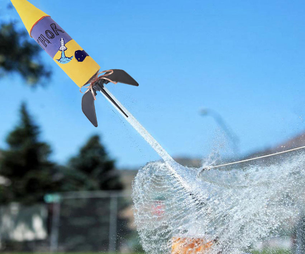 Water Bottle Stomp Model Rocket Launcher
