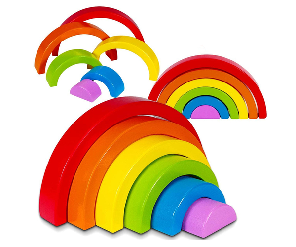 Wooden Rainbow Stacking Toy