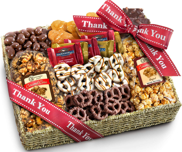 Caramel and Crunch Thank You Basket