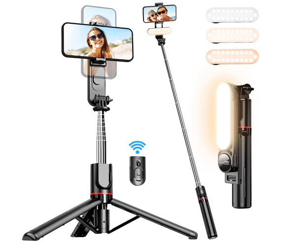 Deluxe Selfie Stick Gear Set