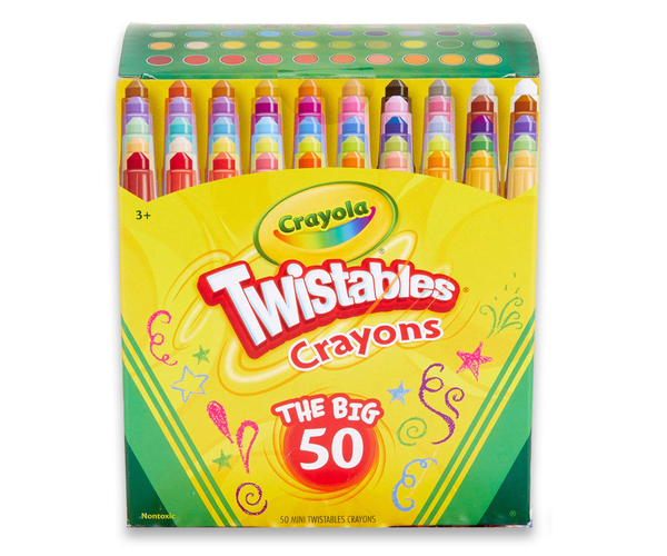The Big 50 Crayola Twistable Crayons