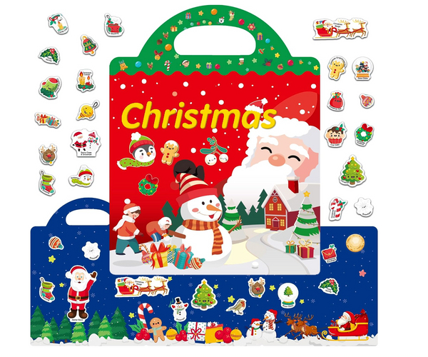 Reusable Travel Christmas Sticker Book