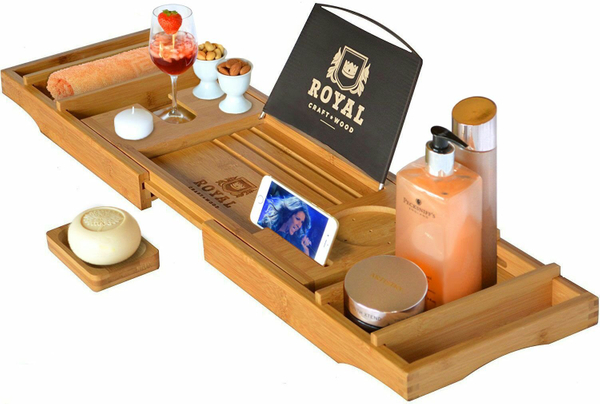 Luxury Wood Bathtub Tray