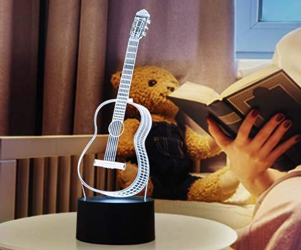 3D LED Guitar Lamp