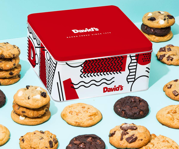 David's Cookies Gift Tin