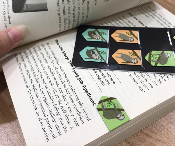 Sloth i-Clips Magnetic Page Markers