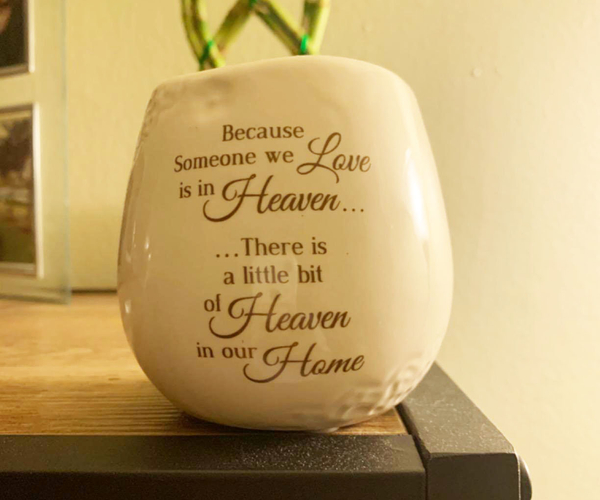 Because Someone We Love is in Heaven Candle Holder