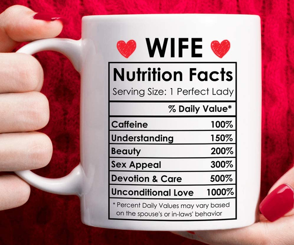 Wife Nutrition Facts Mug