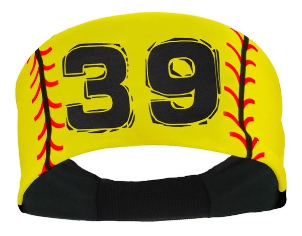 Custom Softball Number Headband