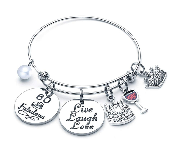 60 and Fab Birthday Bracelet