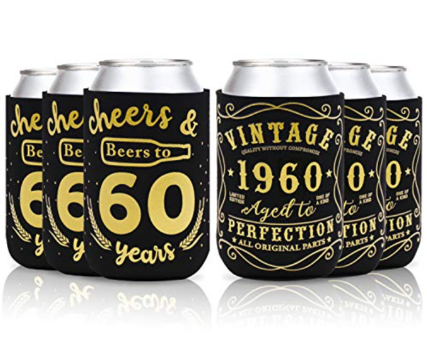 60th Beer Can Coozies