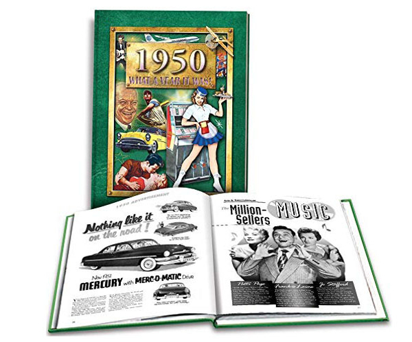 1950 What A Year it Was: 70th Birthday Coffee Table Book
