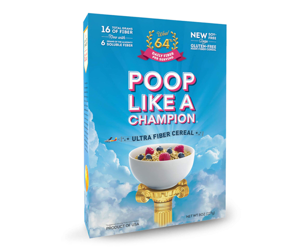 Poop Like A Champion Cereal