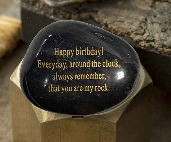 Rock Around the Clock Engraved Rock