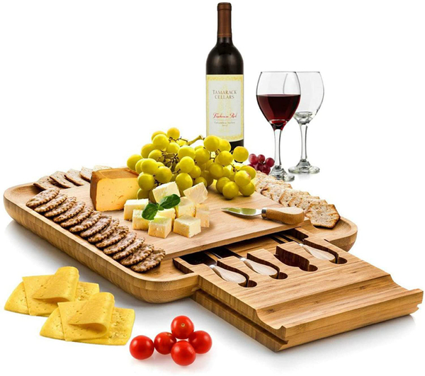 Organic Cheese Board & Knife Set