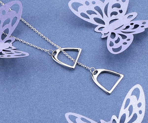 Dainty Stirrup Necklace