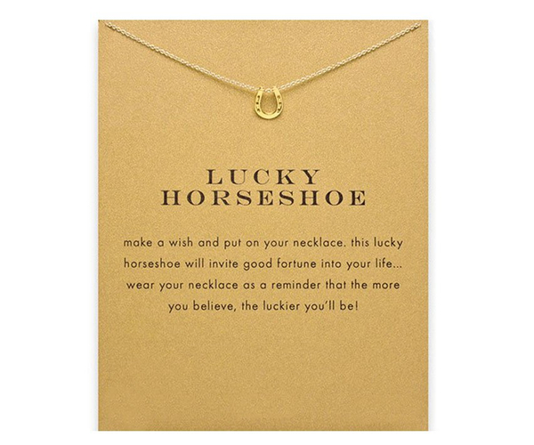 Lucky Horseshoe Charm Necklace