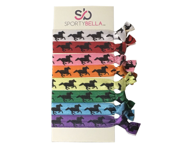 No Crease Horse Print Hair Ties