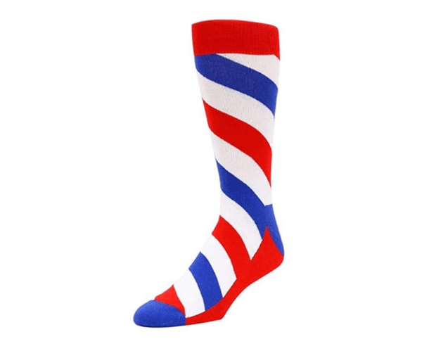Barber's Pole Crew Socks