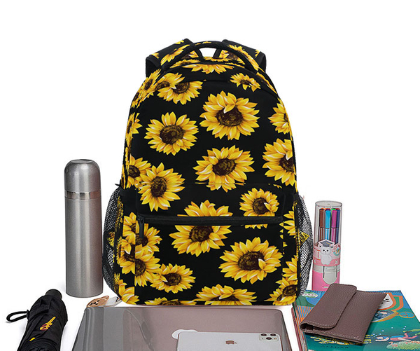 Floral Backpack with Laptop Pocket