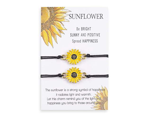 Handmade Sunflower Friendship Bracelet